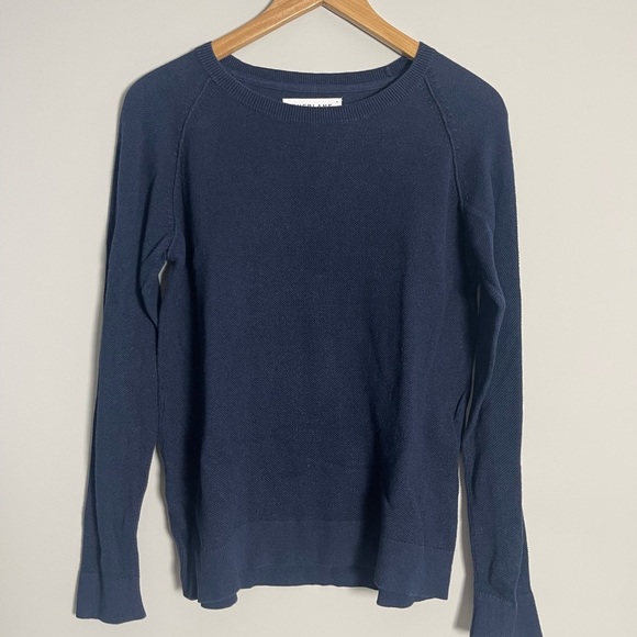 Everlane Sweaters - Everlane | Scoop Neck Cashmere Blend Navy Sweater